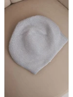 Dámska čiapka classic plain beanie K420 sivá