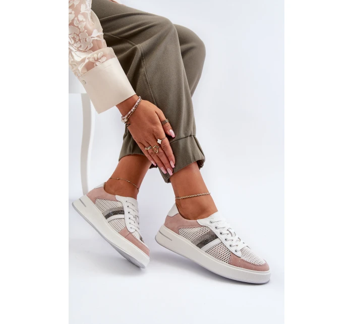 Dámské kožené tenisky D&A model 21655879 - S.Barski