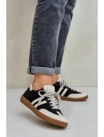 model 21684270 Kožené Nízké Tenisky Dámské Černé - Zazoo