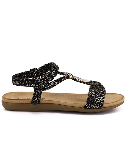 Dámské nazouvací sandály černé model 22130011 - Artiker