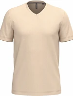 Kariban K 357 Pánske tričko s výstrihom do V 20.K357 light sand