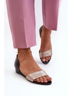 Kožené Sandály model 21659465 Černá - Maciejka