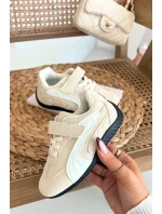 Dětské sportovní boty s přezkou béžové model 21731729 - Boto