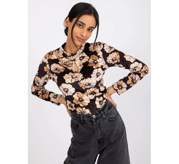 Blúzka DHJ BZ 6291.56P čierna a béžová Blúzka DHJ BZ 6291.56P čierna a béžová