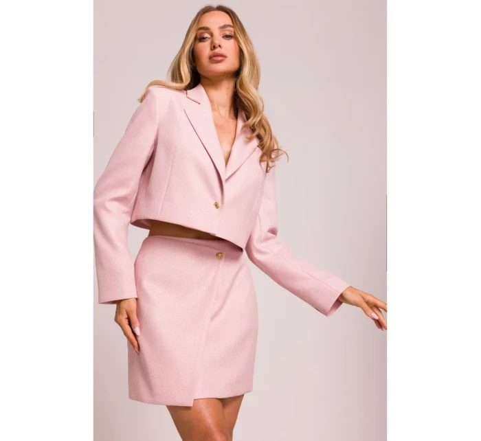 M854 Mini sukňa - broskyňová M854 Mini sukňa - broskyňová