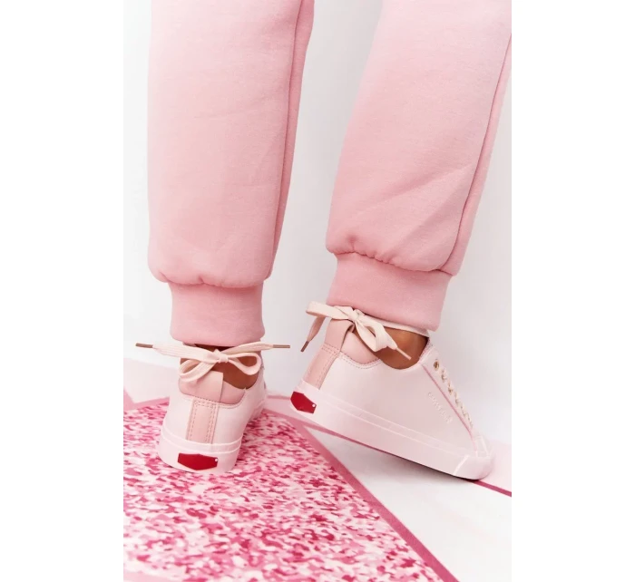 Dámské Kožené Tenisky CROSS JEANS HH2R4004C Růžové Dámské Kožené Tenisky CROSS JEANS HH2R4004C Růžové