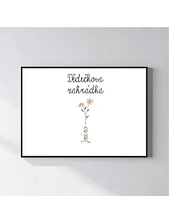 Personalizovaný magický fotorámik – 50x70 – kvetinová záhradka