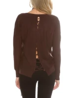 Módny sveter 8507 so šnúrkami - Koucla Módny sveter 8507 so šnúrkami - Koucla