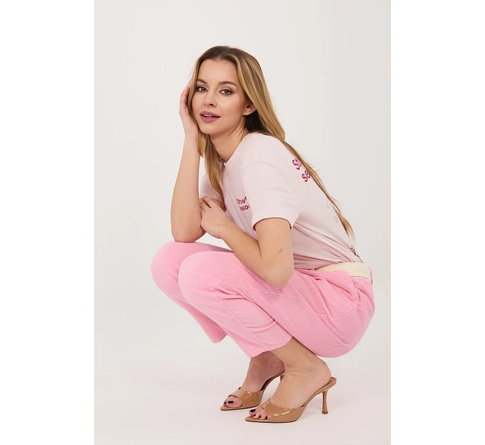 Šnúrové nohavice model 226480 Taliansko Moda