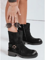 Dámské semišové kozačky černé Dstreet model 21992277 - FashionStreet Dámské semišové kozačky černé Dstreet model 21992277 - FashionStreet