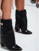 Dámské kozačky na jehlovém podpatku s širokým svrškem černé Dstreet model 21992361 - FashionStreet Dámské kozačky na jehlovém podpatku s širokým svrškem černé Dstreet model 21992361 - FashionStreet