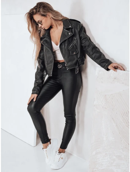 kalhoty z eko kůže černé Dstreet model 21992537 - FashionStreet kalhoty z eko kůže černé Dstreet model 21992537 - FashionStreet