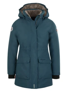 Dětská dívčí nepromokavá zimní péřová bunda s kapucí  Navy Blue model 21350528 - Trollkids