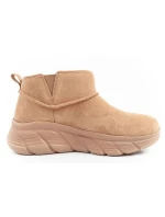 Skechers dámské zimní kotníkové boty zateplené kožené hnědé dámské