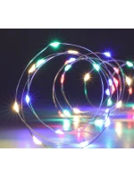 DRÔTENÉ SVETLÁ GIRLANDA NA BATÉRIE 40 VIEDOL VIACFAREBNÉ