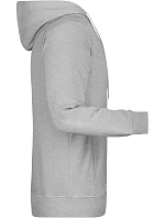 Daiber 8024 Pánská raglánová mikina s kapucí 02.8024 grey heather