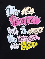 Blúzka s potlačou Perfektná čierna