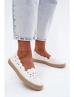 Dámské espadrilky s s květinami bílé model 22123191 - EVENTO