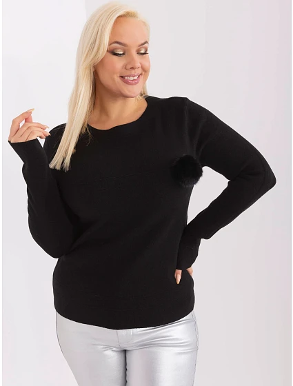 Sweter PM SW PM model 19318986 czarny - FPrice Sweter PM SW PM model 19318986 czarny - FPrice