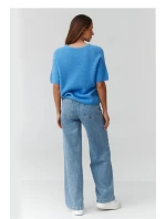 Sveter s krátkym rukávom model 224083 Makadamia Sveter s krátkym rukávom model 224083 Makadamia