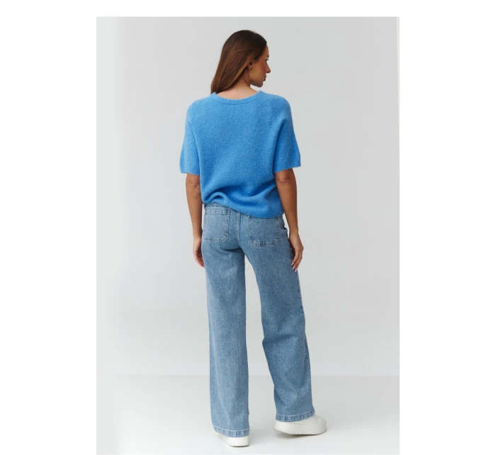 Sveter s krátkym rukávom model 224083 Makadamia Sveter s krátkym rukávom model 224083 Makadamia