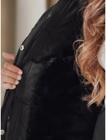 Dámská zimní bunda parka s kožešinou černá Dstreet model 21991636 - FashionStreet
