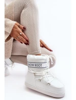 Damskie Wiązane Śniegowce Białe Soia Damskie Wiązane Śniegowce Białe Soia