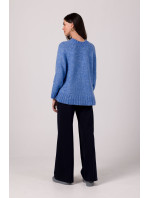 Pletený sveter BeWear BK105 Azure