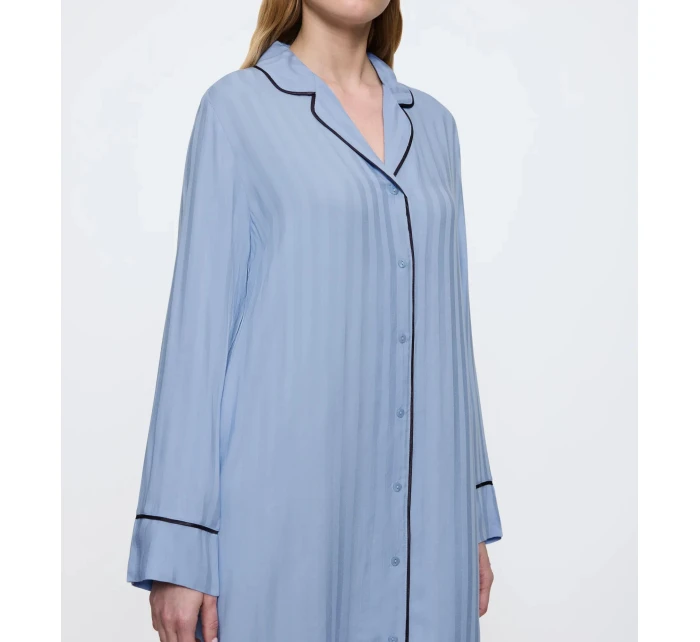 Dámska nočná košeľa Amourette Jacquard NDW - ICE - modrá 00SA - TRIUMPH