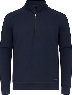 Cutter & Buck Pemberton Half Zip Men Pánska mikina s 1/4 zipsom 68.8434 tmavomodrá