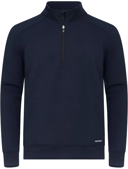 Cutter & Buck Pemberton Half Zip Men Pánska mikina s 1/4 zipsom 68.8434 tmavomodrá Cutter & Buck Pemberton Half Zip Men Pánska mikina s 1/4 zipsom 68.8434 tmavomodrá