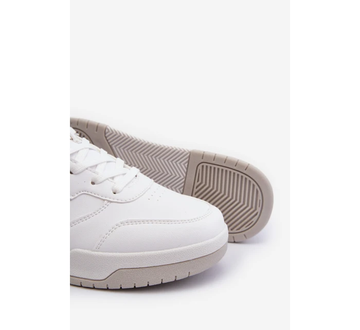 Sneakersy Męskie Z Eko Skóry Białe Radikalle Sneakersy Męskie Z Eko Skóry Białe Radikalle