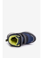 Ocieplane Śniegowce Trapery Dziecięce Big Star OO374130 Granatowe