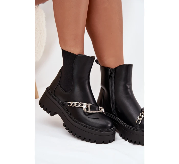 Dámské Boty Na Platformě S Černé model 21706782 - Boto