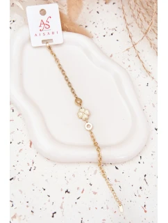 Náramek S Konvalinkou Ze Chirurgické Oceli Zlatá