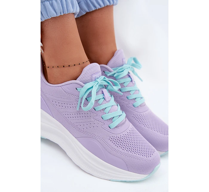Dámské sportovní boty na platformě Levandulové Gelirae