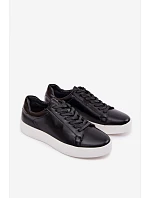 Pánské tenisky z eko kůže Černé Velton