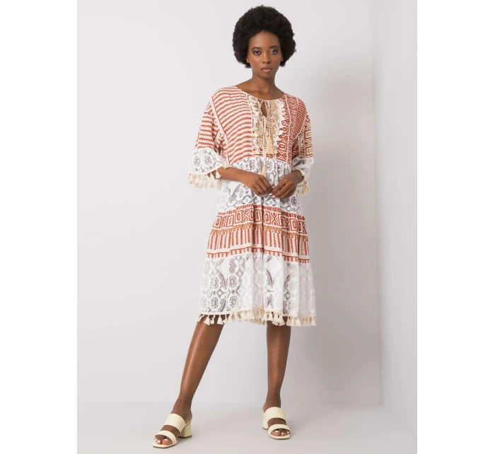 Šaty DHJ SK model 15638158 tmavě oranžová - FPrice