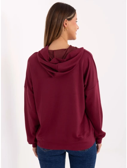 Bluza RV BL model 21717734 bordowy - FPrice Bluza RV BL model 21717734 bordowy - FPrice