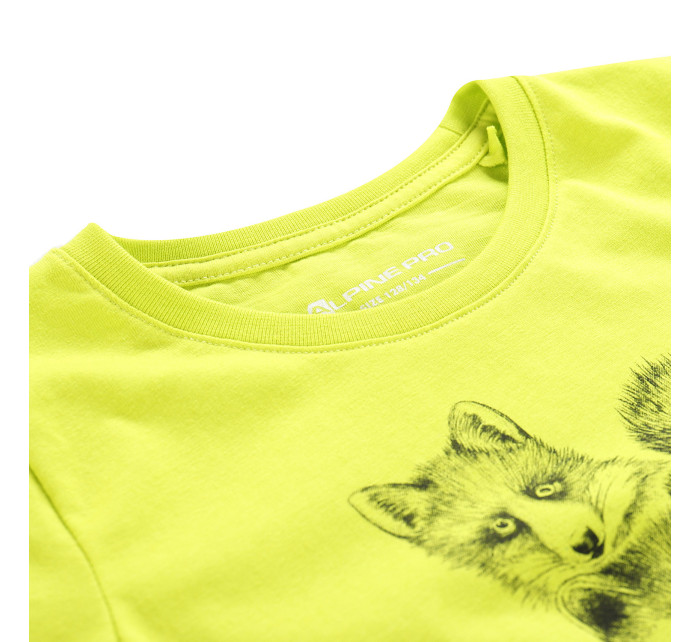 Detské rýchloschnúce tričko ALPINE PRO DALLO sulphur spring variant pa