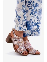 Dámske sandále RM24125 pink - Jezzi