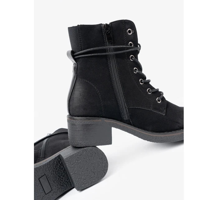 Originální černé kotníčkové boty dámské Obcas Originální černé kotníčkové boty dámské Obcas