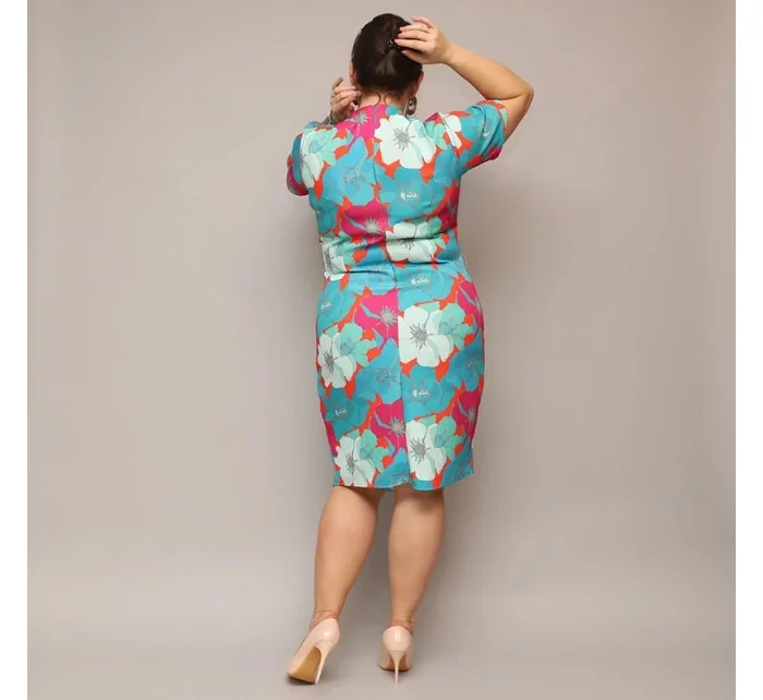 dámské květované šaty v délce ke kolenům model 20070198 - Moon