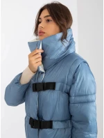 Svetlomodrá zimná bunda s odnímateľnými rukávmi (TR8139)