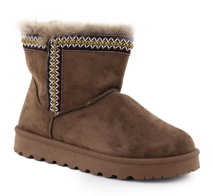 Dámske semišové hnedé snehové topánky Potocki 06303 Dámske semišové hnedé snehové topánky Potocki 06303
