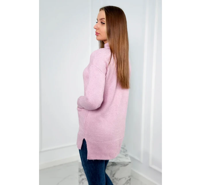 Stojanový sveter fialový