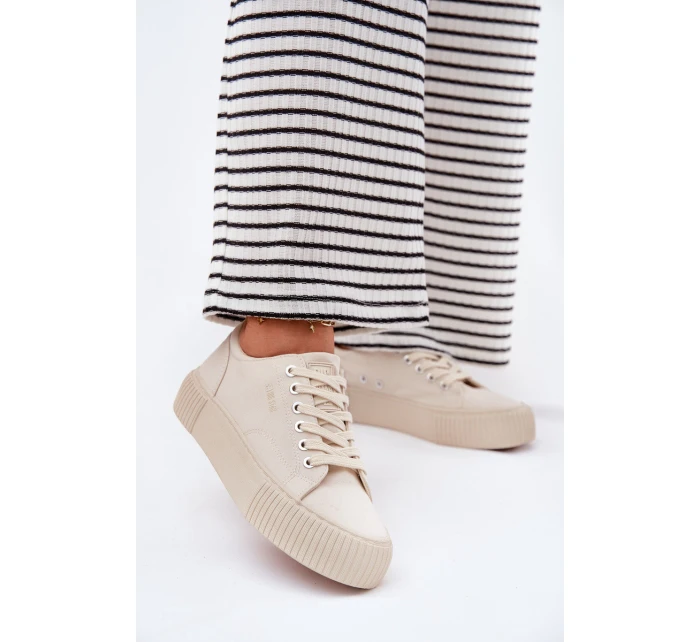 Dámské Textilní Tenisky Big Star model 21693225 Béžové - Big Star Shoes