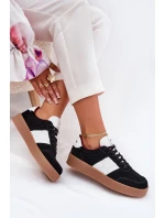 Zamszowe Sneakersy Damskie Daniel Lopez Just Dare SS2D4021 Czarne Zamszowe Sneakersy Damskie Daniel Lopez Just Dare SS2D4021 Czarne