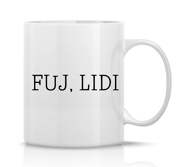 FUJ, LIDI - klasický bílý keramický hrníček 300 ml FUJ, LIDI - klasický bílý keramický hrníček 300 ml