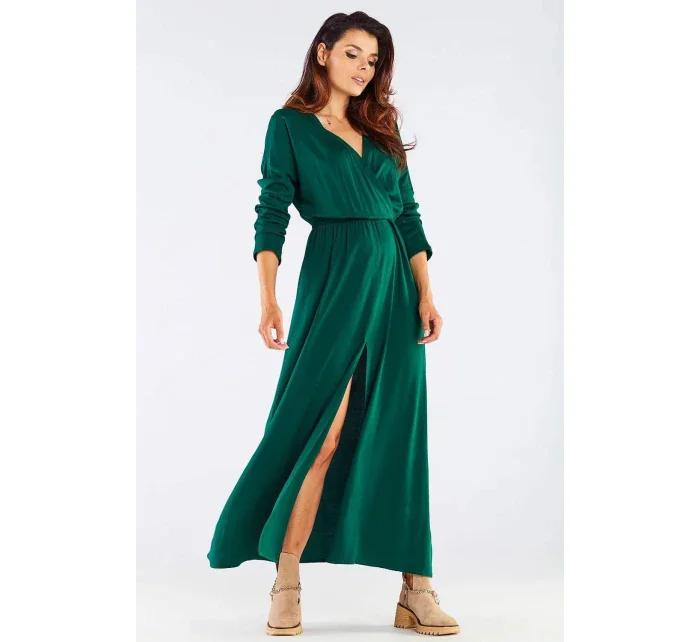 Dámske šaty A454 zelené - Awama